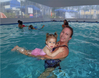 Infant survival swim lessons with Jackie Nelson Doyle